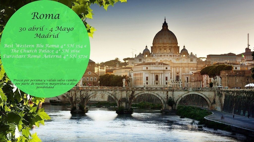 Roma 30 abril - 4 Mayo Pincha en la foto